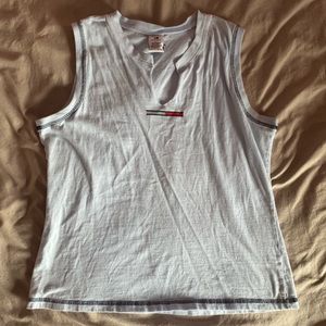 Tommy Hilfiger Light Blue Tank Top Size: XL